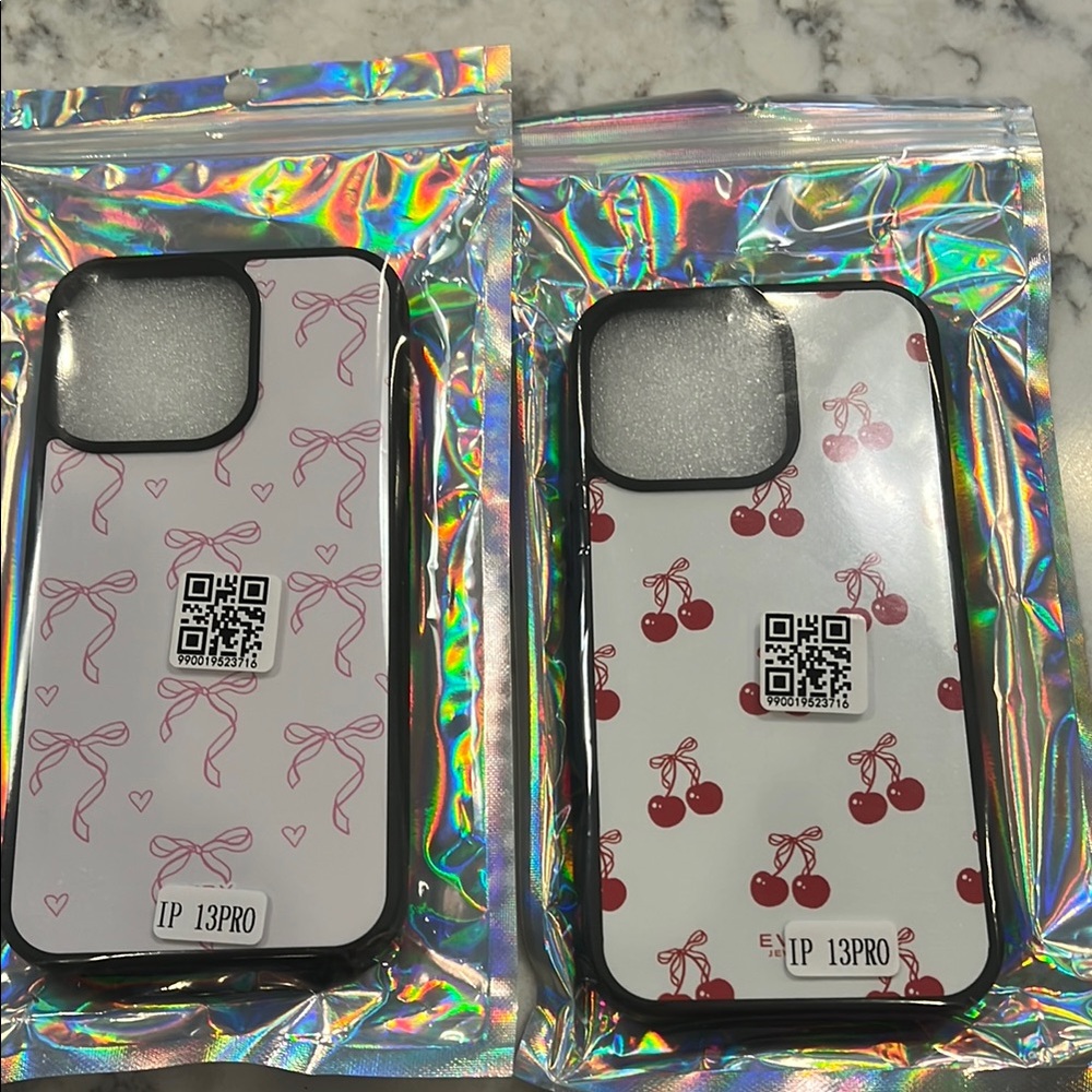 Never Used Evry Jewels Cherry and Bow Design Phone Case for iPhone 13 Pro